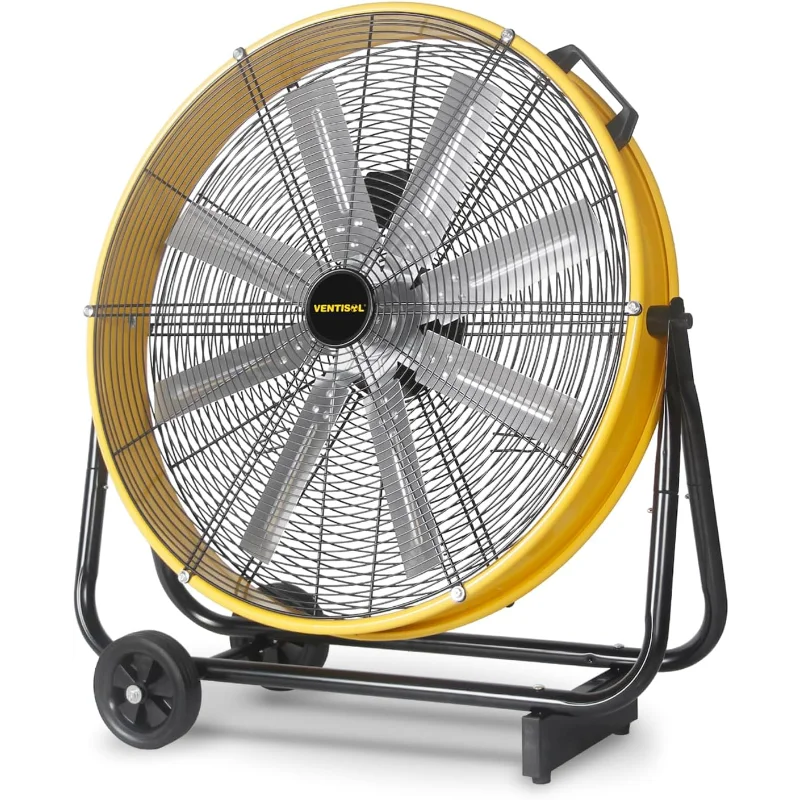 VENTISOL 24 Inch Industrial Floor Fan High Velocity 9500 CFM Heavy Duty
