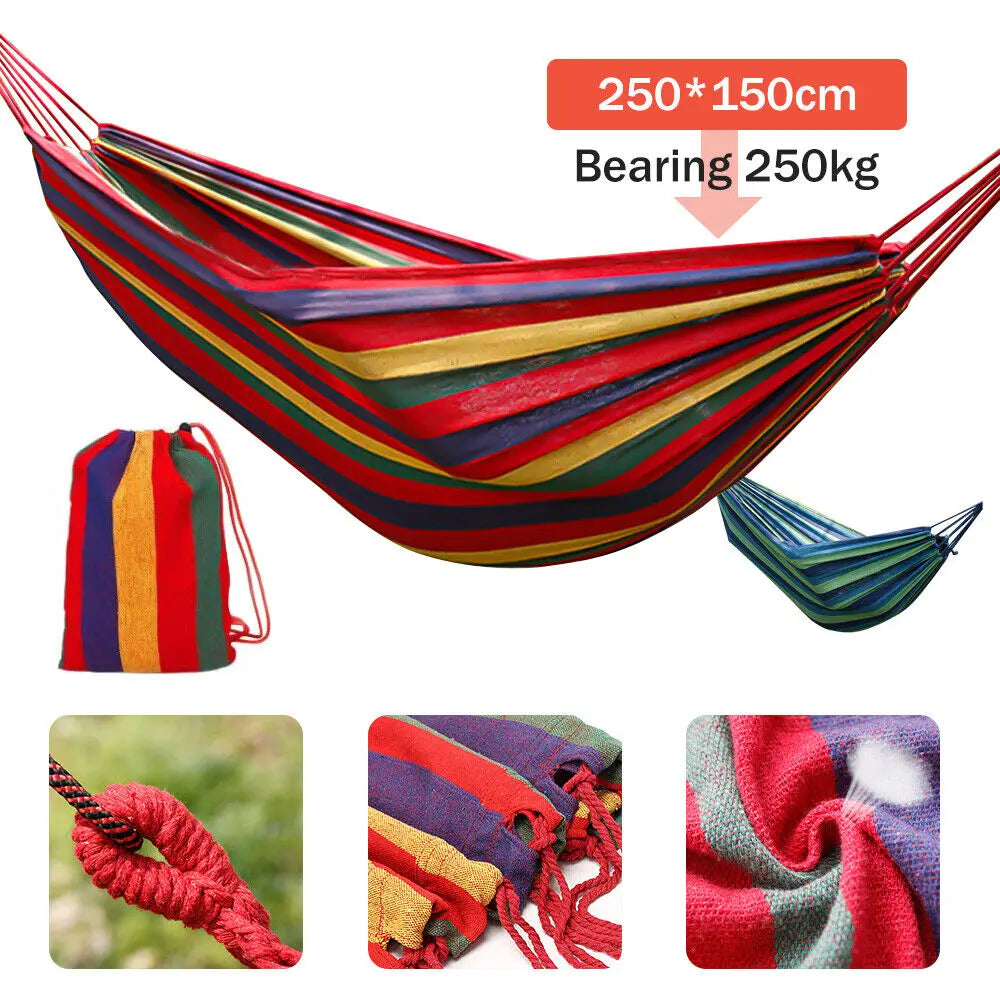 Thick Canvas Hammock Outdoor Camping Swing Multi Functional Two-Person