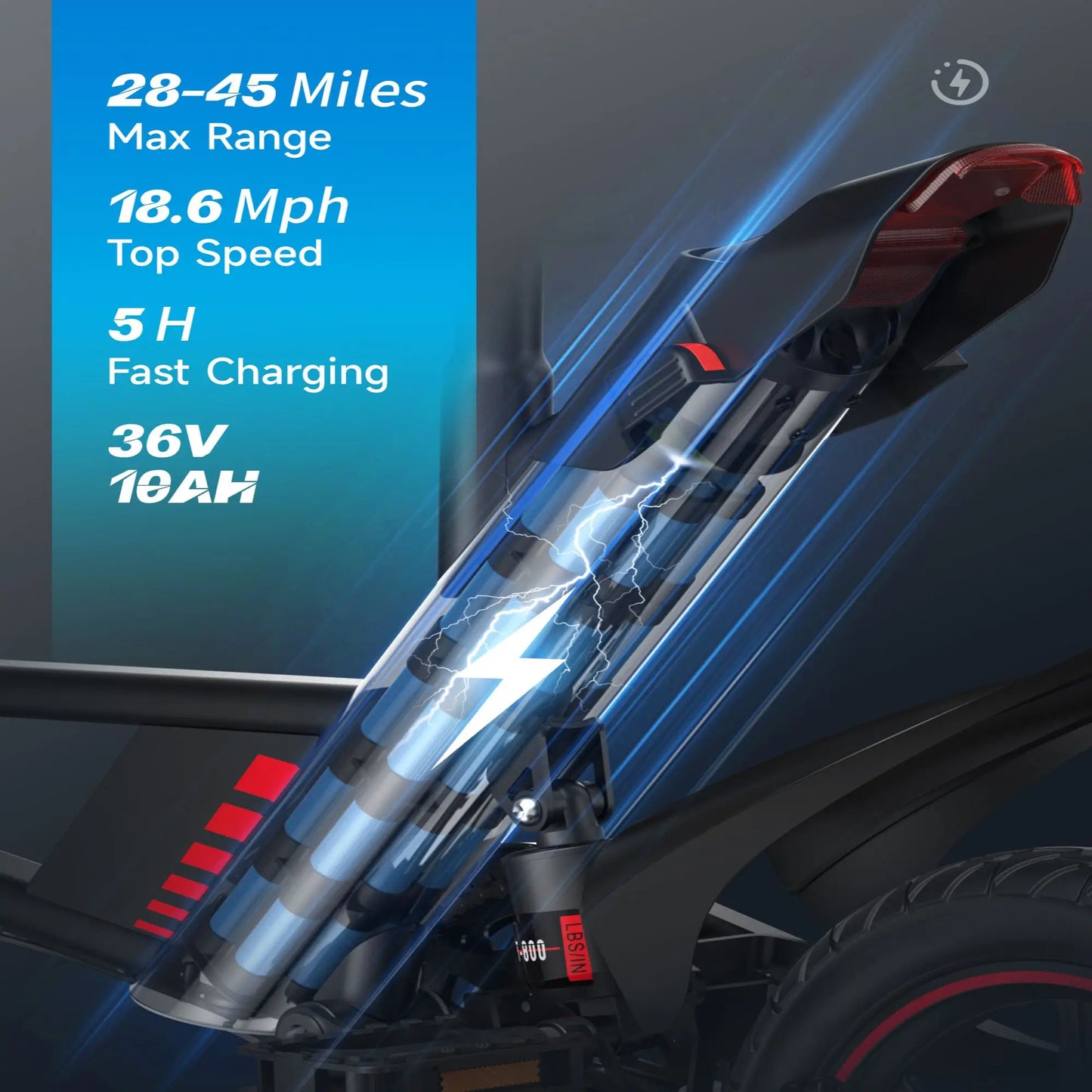 Ljustra 14" Electric Bike 450W Adults Mini Electric Bicycle 18.6MPH