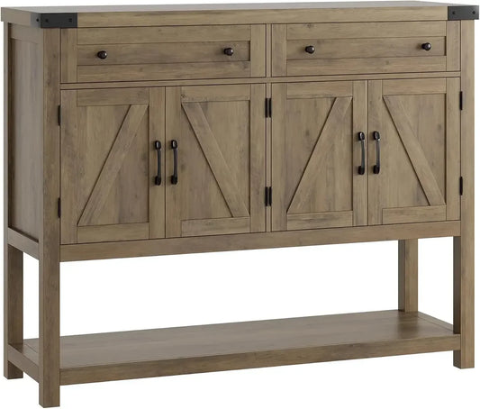 Buffet Sideboard Cabinet 47.2" Farmhouse Coffee Bar with Storage