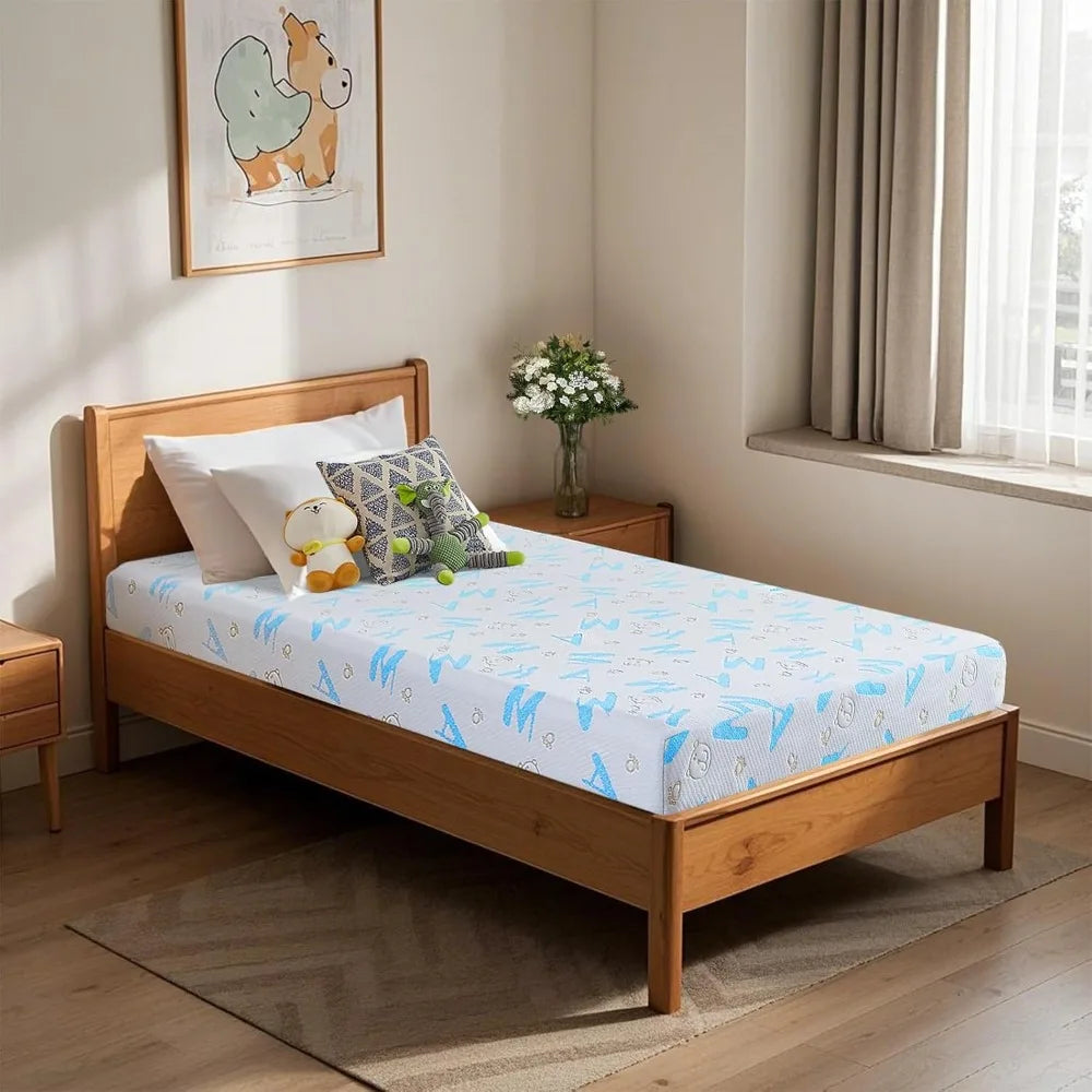 Ljustra 5 Inch Twin Memory Foam Mattress Medium Feel Washable Cover