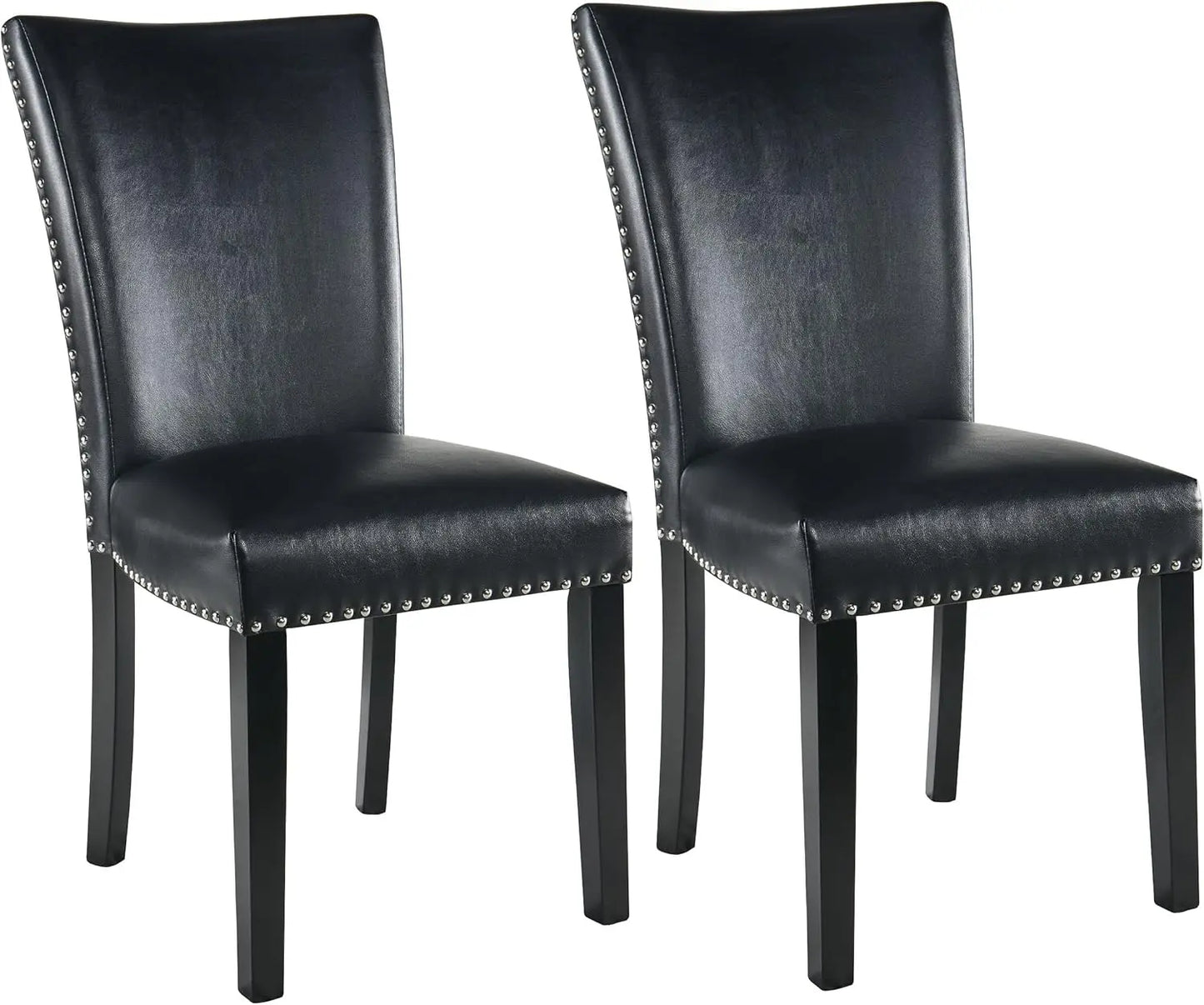 Ljustra Faux Leather Parsons Dining Chairs Set of 2 Modern Kitchen Chairs