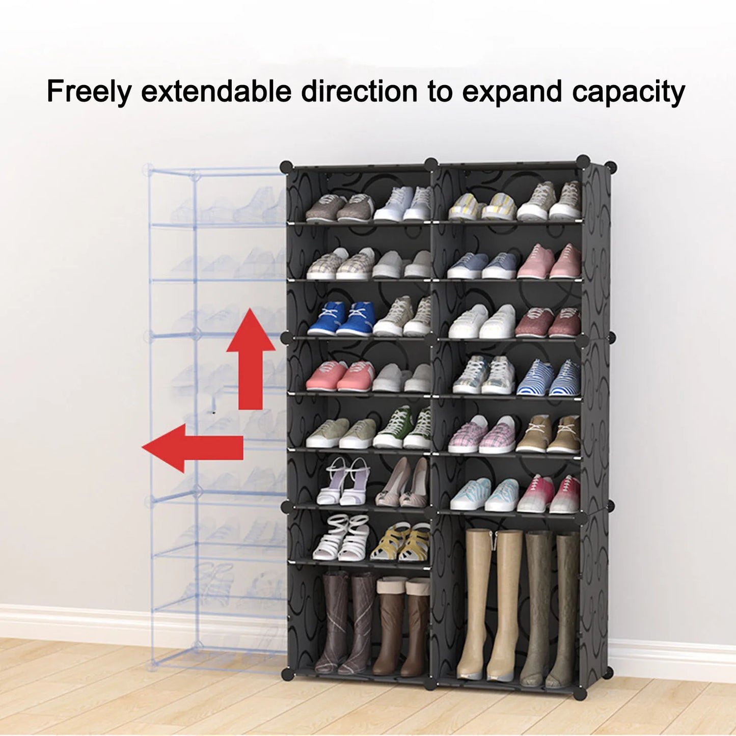 Ljustra Vertical Shoe Rack Organizer Space Saving Large Capacity