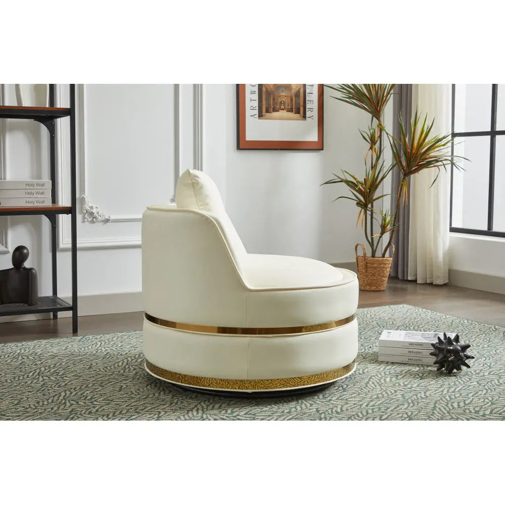 Swivel Chair 360 Degree Armchair Upholstered Accent Chair Living Room