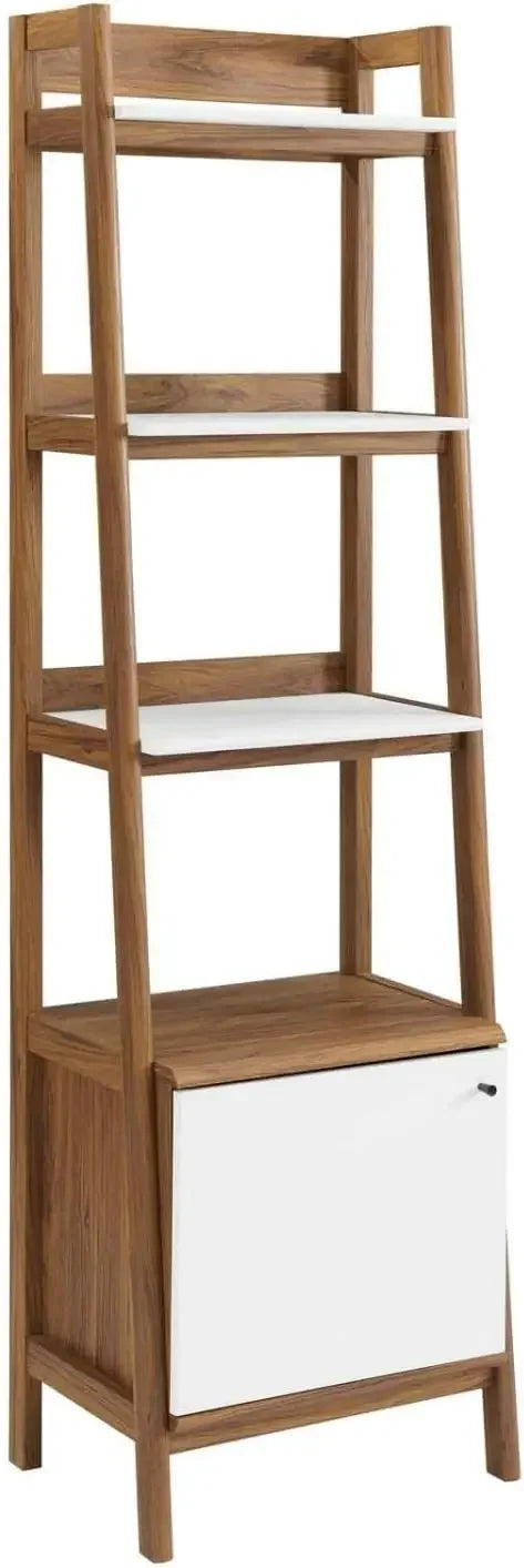 Bixby Home Office Desk Modern Mid Century Bookshelf Storage Display