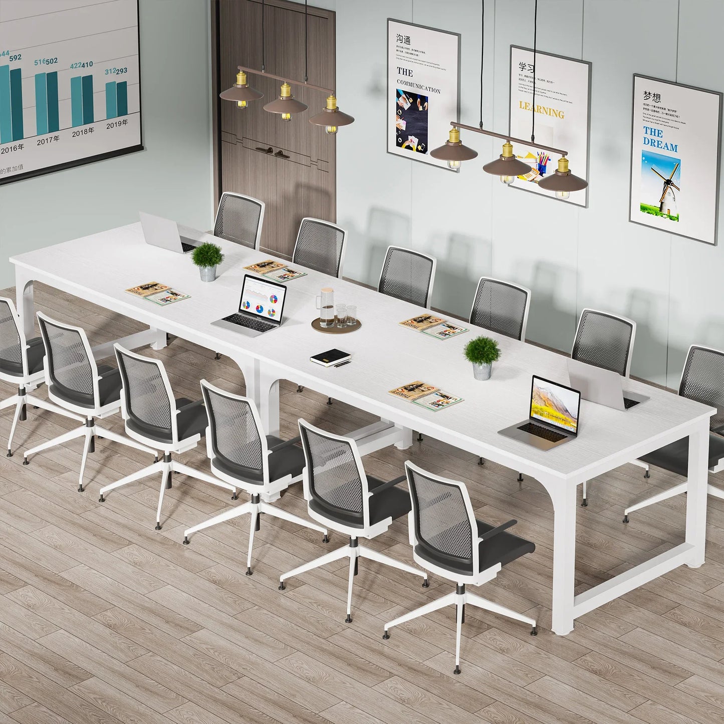 Ljustra Modern Computer Desk Large Office Study Writing Workstation