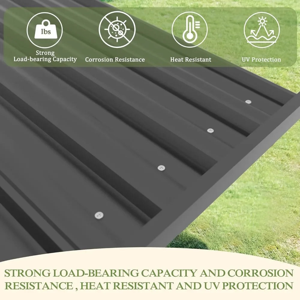 Ljustra Grill Gazebo BBQ Shelter with Steel Roof Cedar Frame for Patio