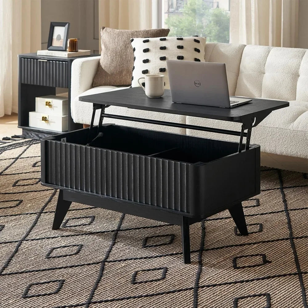 Brooklyn Lift Top Coffee Table Mid Century Modern Farmhouse Living Room