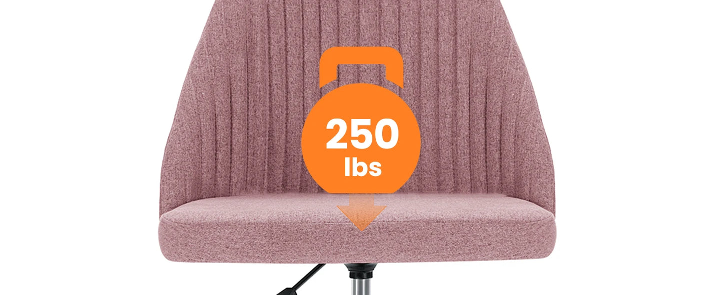 Ljustra Simple Deluxe Armless Office Desk Chair Modern Swivel Chair