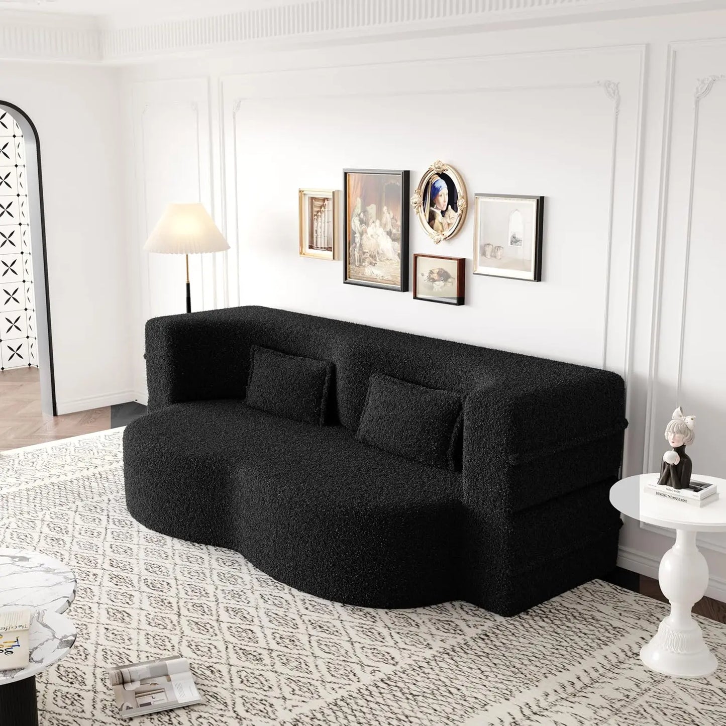 Ljustra Convertible Folding Sofa Bed Memory Foam Sleeper Couch