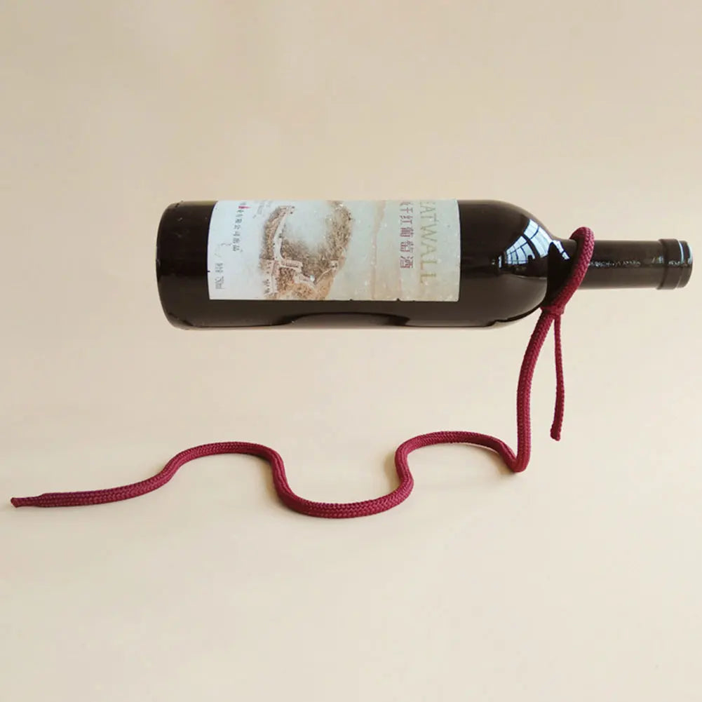 Creative Wine Bottle Holder Modern Rope Shaped Rack for Home Bar