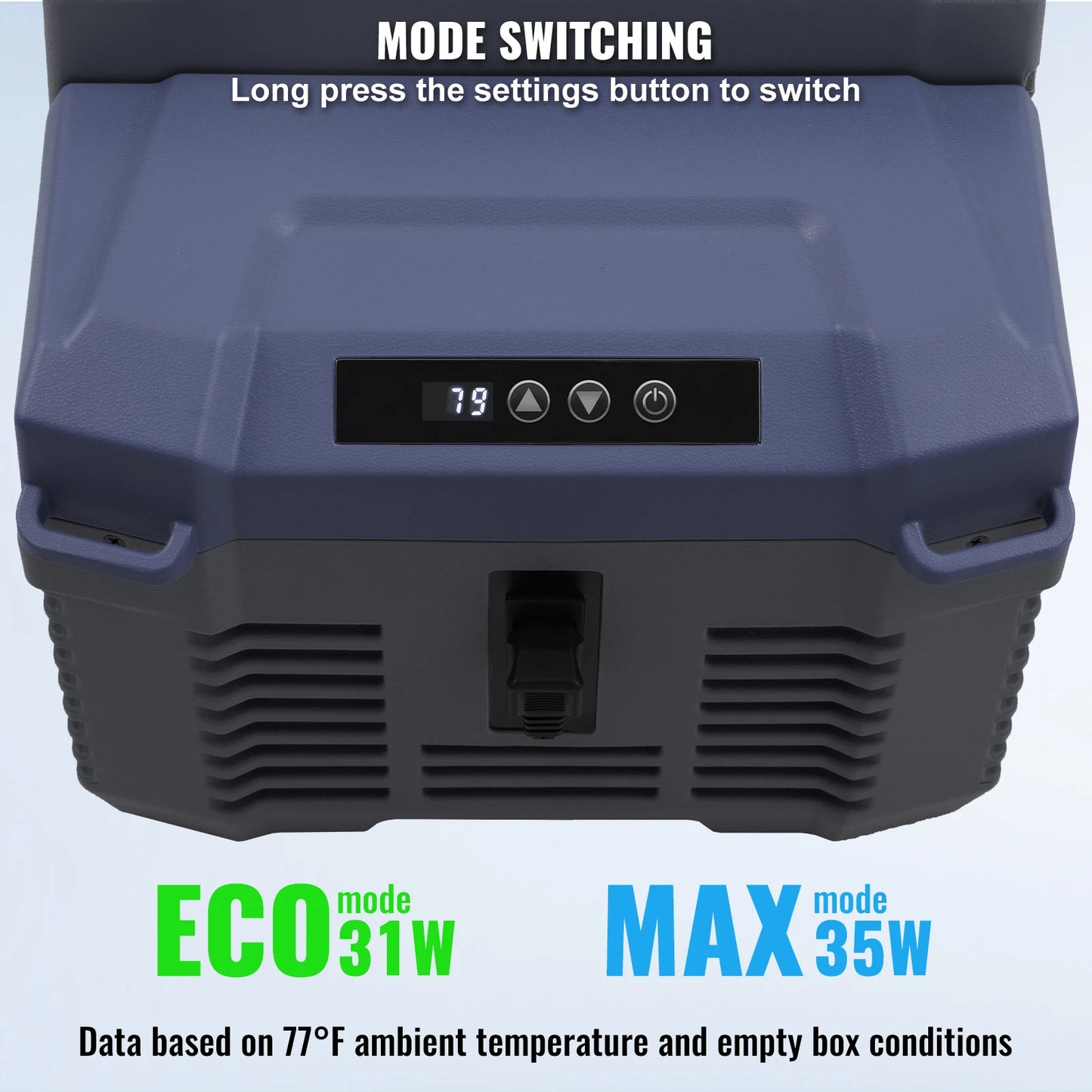 Portable Car Refrigerator 8L to 75L Bluetooth Adjustable Temp for Camping