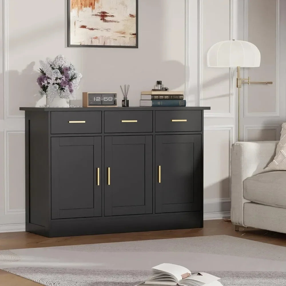 Buffet Cabinet Storage Sideboard Wood Console Table Coffee Bar Living Room