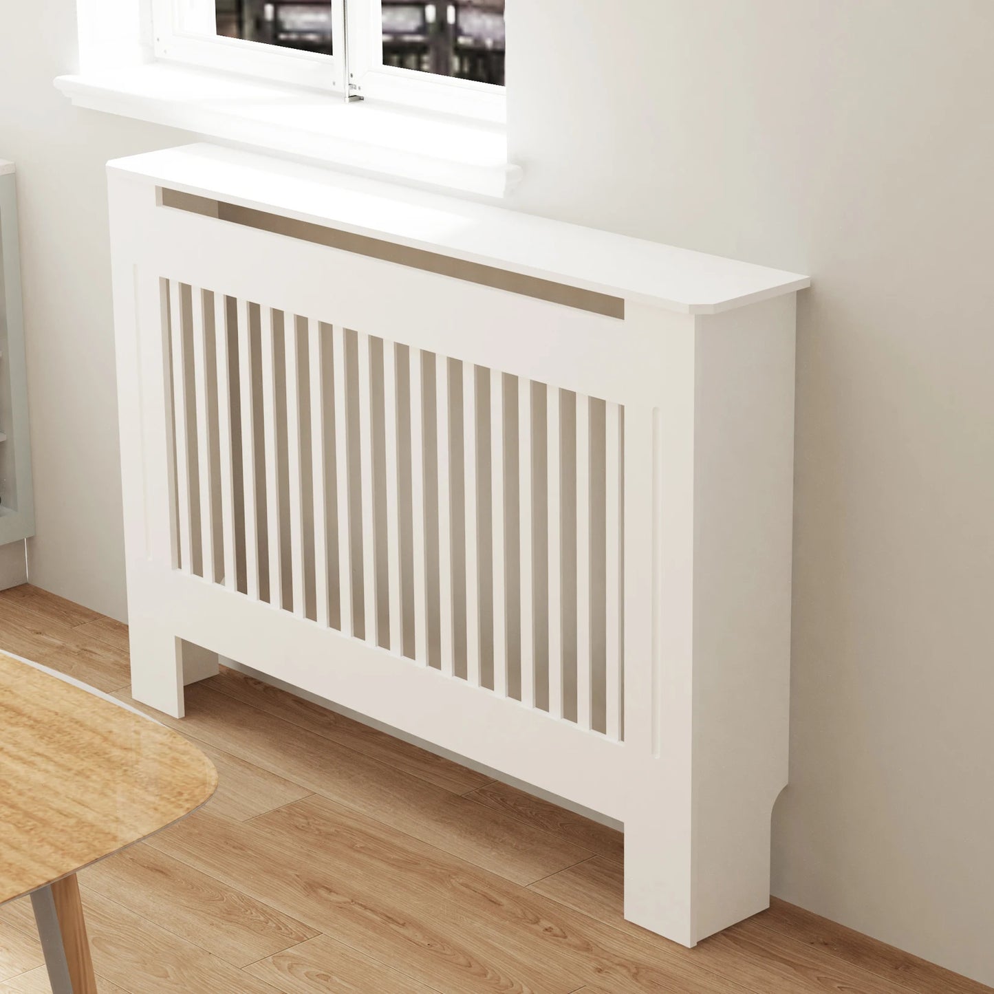 Modern White Radiator Cover MDF Wall Cabinet for Home Living Room