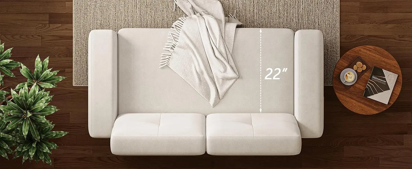 Ljustra Loveseat Sofa Small Spaces 53 Inch Compact Couch