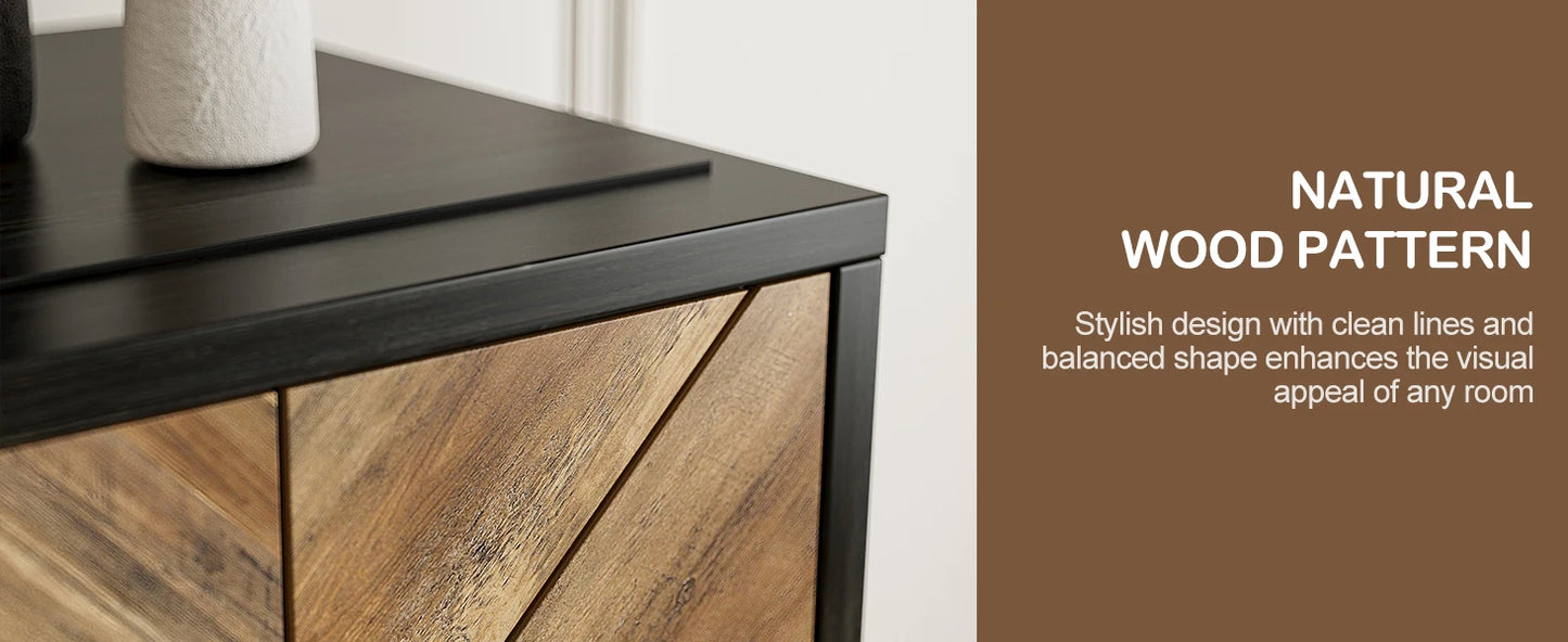 68 Inch TV Stand with Electric Fireplace and Storage Cabinet