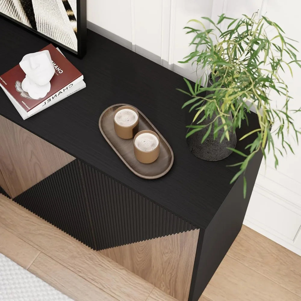 65 Inch Modern Buffet Cabinet Storage Sideboard Media Console