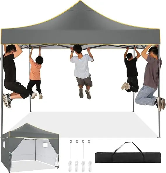 10x10 Pop Up Canopy Tent Heavy Duty Instant Waterproof Portable with Sidewalls