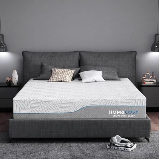 Ljustra 12 Inch Queen Size Memory Foam Mattress for Back Pain Relief