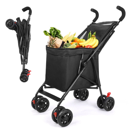 Multifunctional Folding Cart Pet Stroller Lightweight Market Trolley