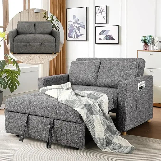 Ljustra Convertible Sofa Bed 3-in-1 Sleeper Loveseat Futon Couch