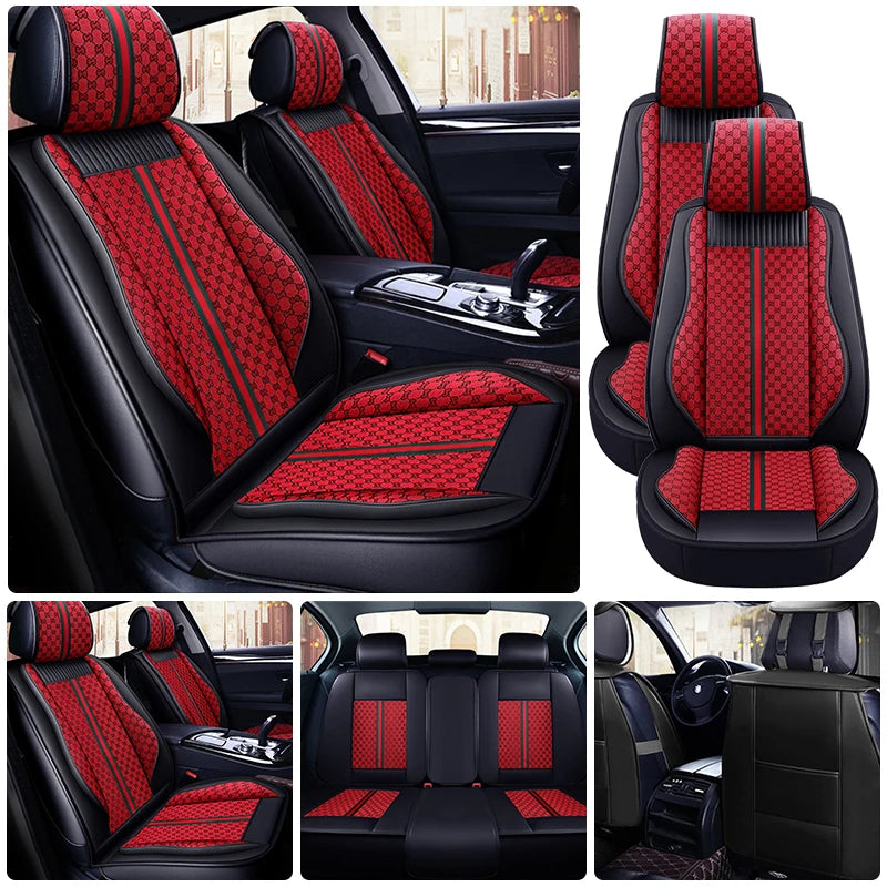 PU Leather Car Seat Covers Universal Protection for Sedan SUV Truck