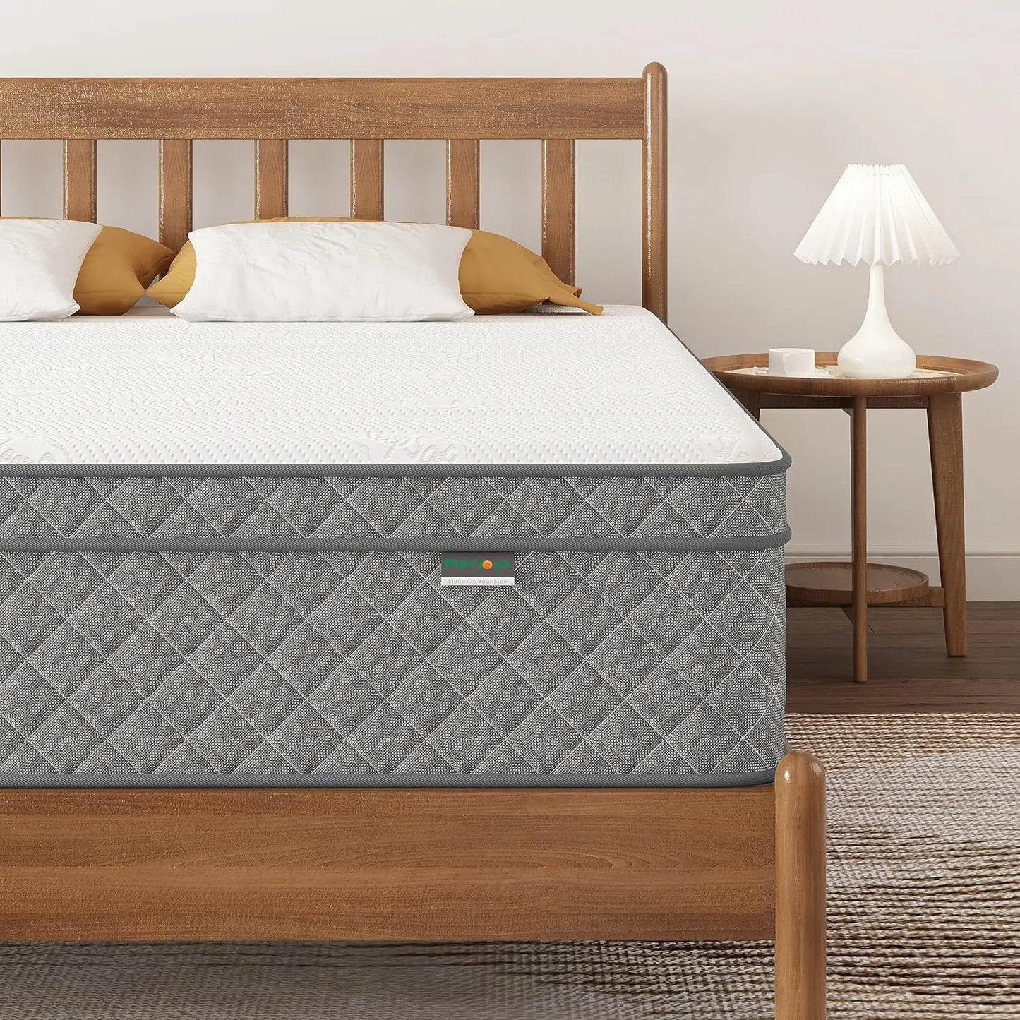 Ljustra Full Size Mattress 12 Inch Hybrid Cooling Gel Memory Foam