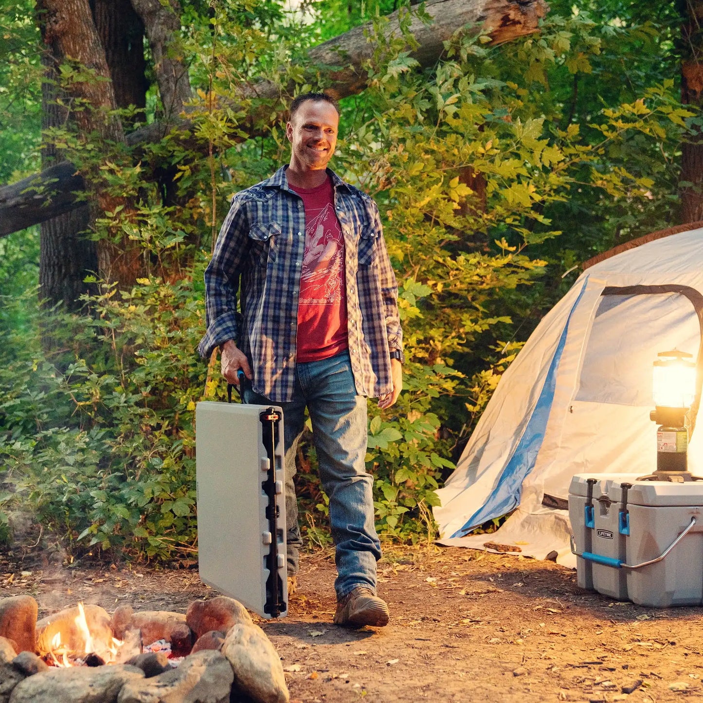 Lifetime 5 Foot Fold-in-Half Table Indoor Outdoor Portable Utility