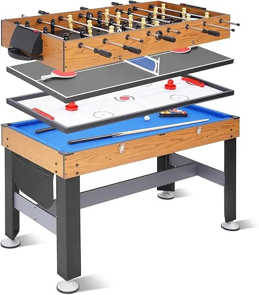 54 Inch 4 in 1 Multi Game Table Combo Games Table for Home Game Room