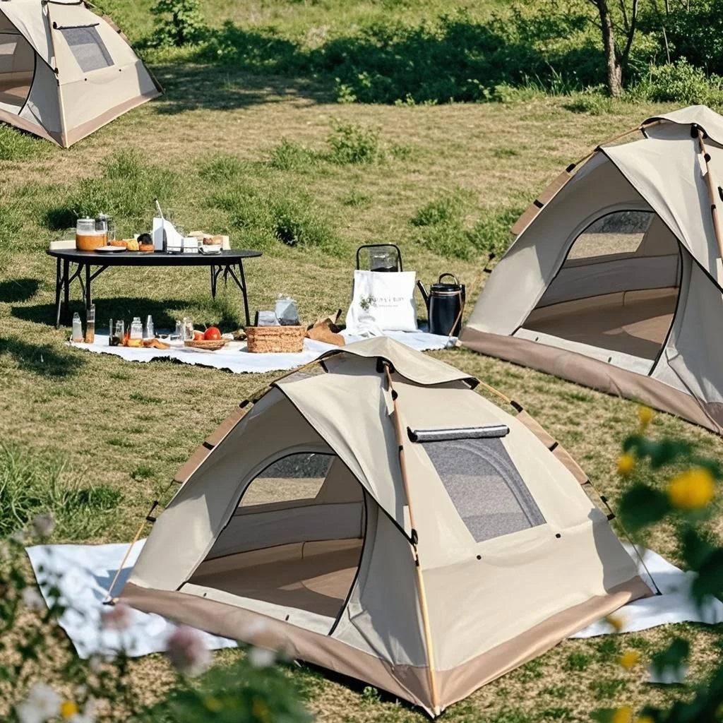 Extra Large 2-4 Person Lightweight Family Tent Quick Setup Picnic