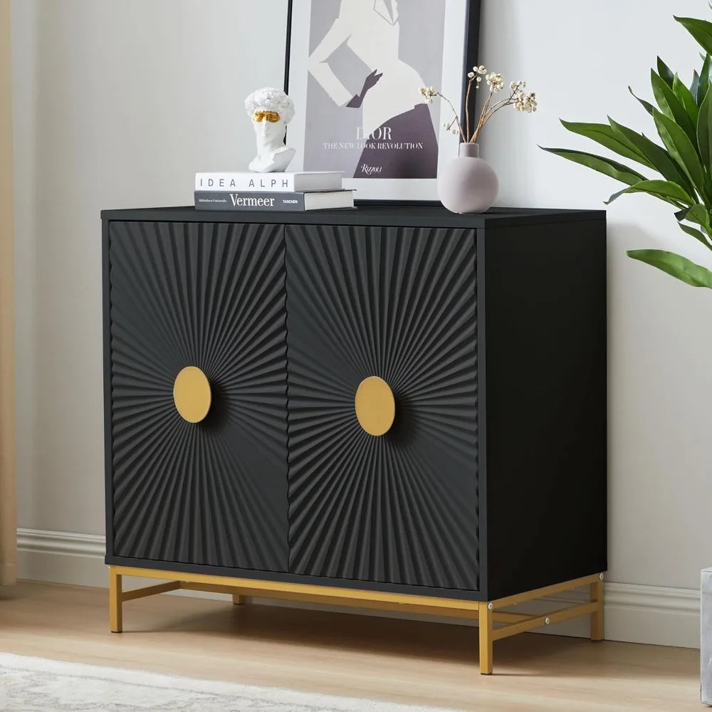 Storage Sideboard Cabinet Buffet Console Table Adjustable Shelves