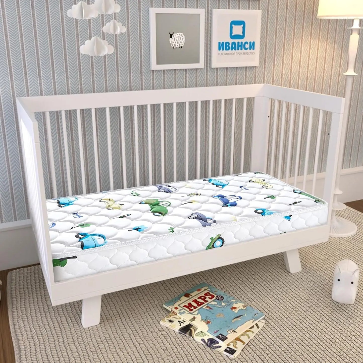 Ljustra Premium Foam Baby Crib Mattress Toddler Mattress Non-Toxic