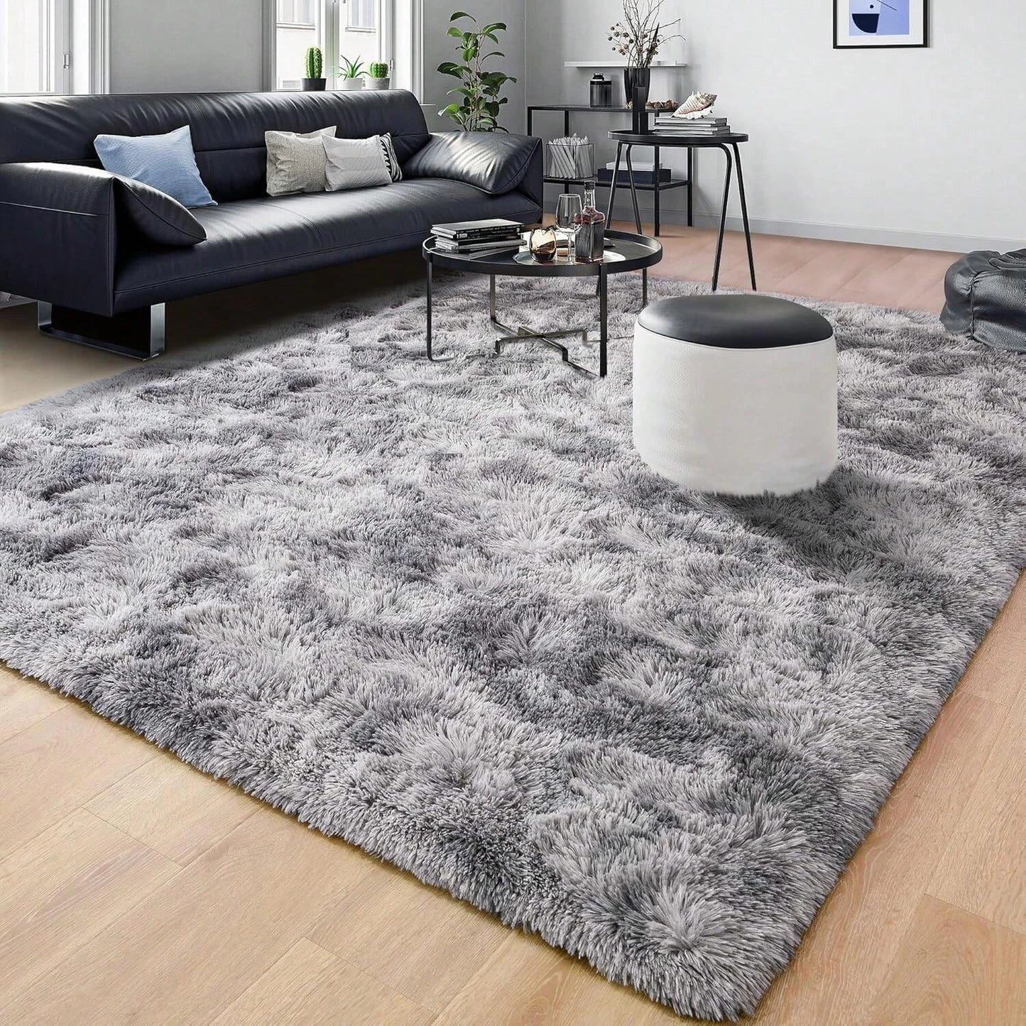 Large Modern Fluffy Carpet Plush Rug for Living Room Bedroom Kids