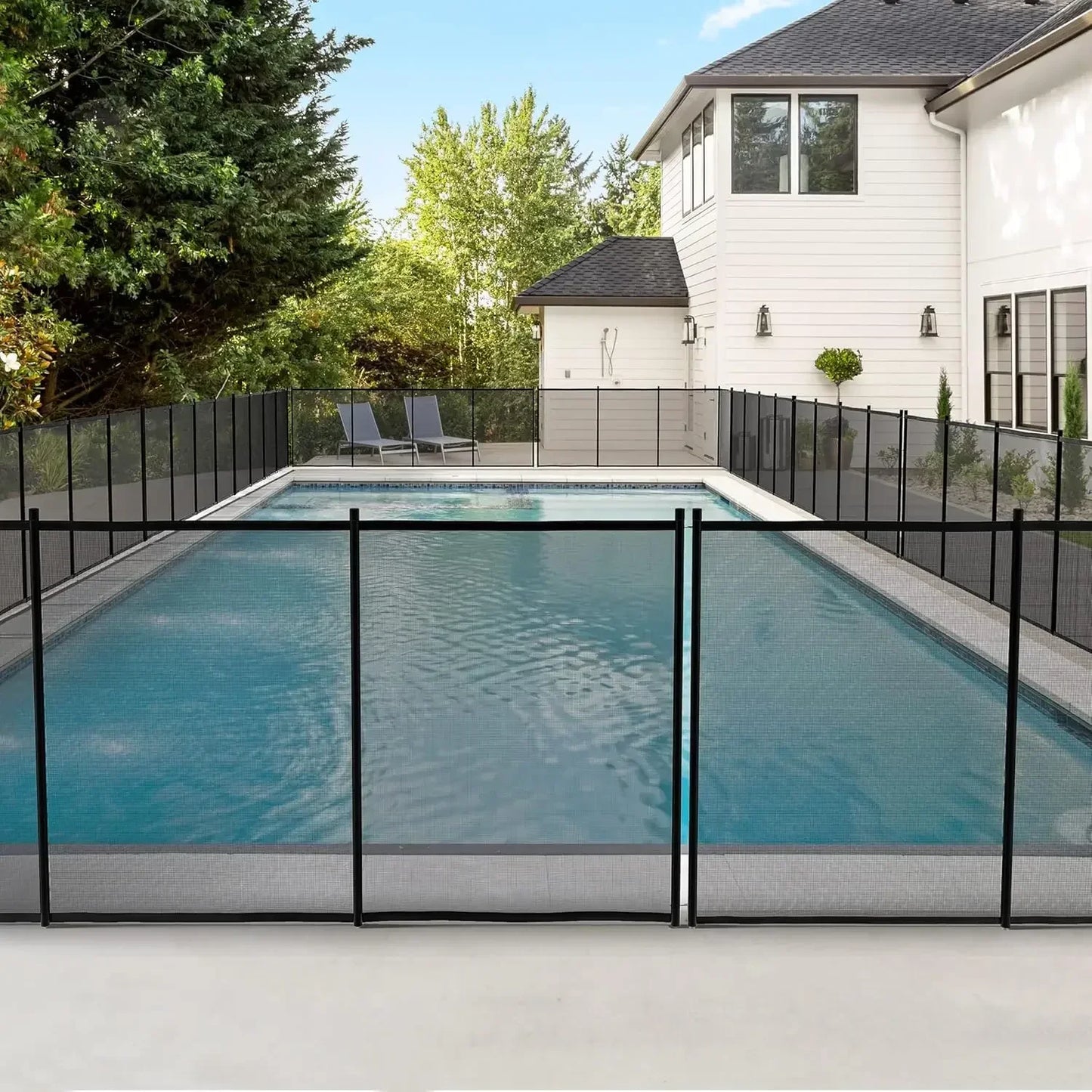 Pool Fence for Above Ground Pools 72Ft Mesh Safety Fence Outdoor