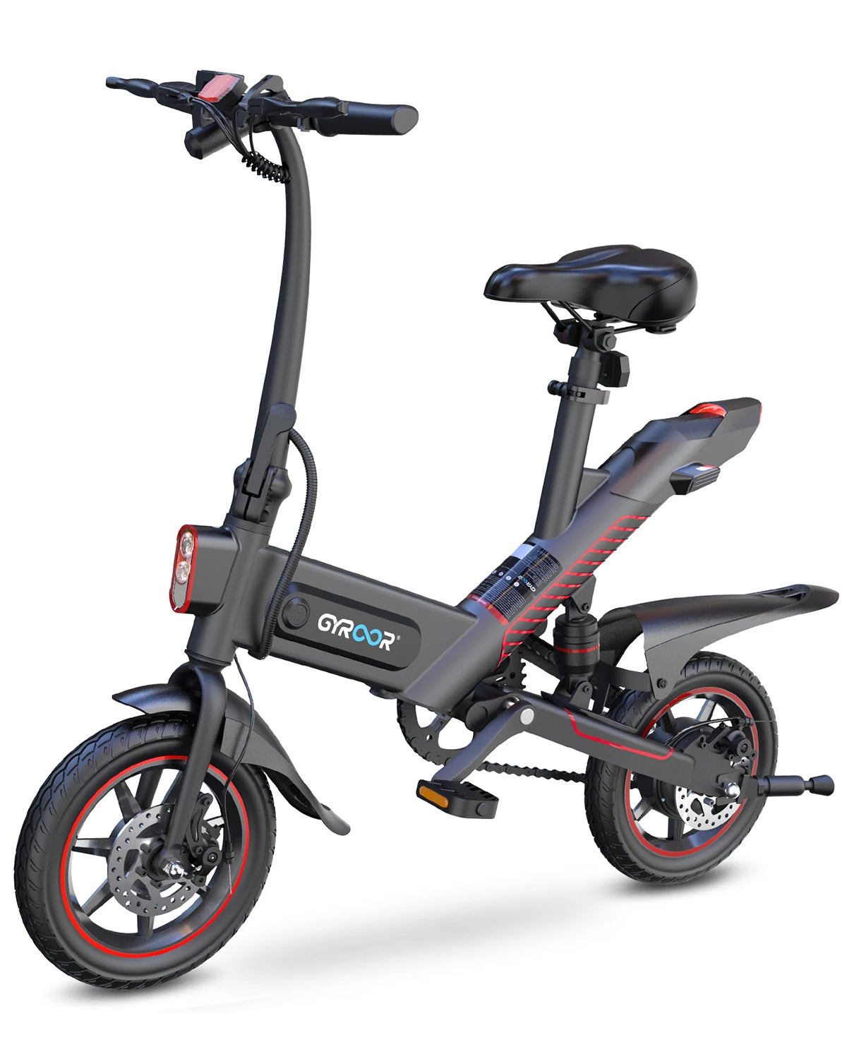 Ljustra 14" Electric Bike 450W Adults Mini Electric Bicycle 18.6MPH
