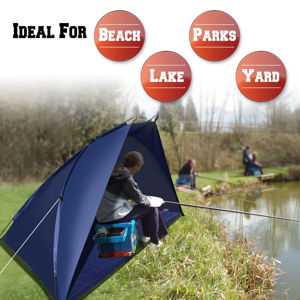 Beach Tent Sunshade Shelter Outdoor Canopy Easy Pop Up Water-Resistant
