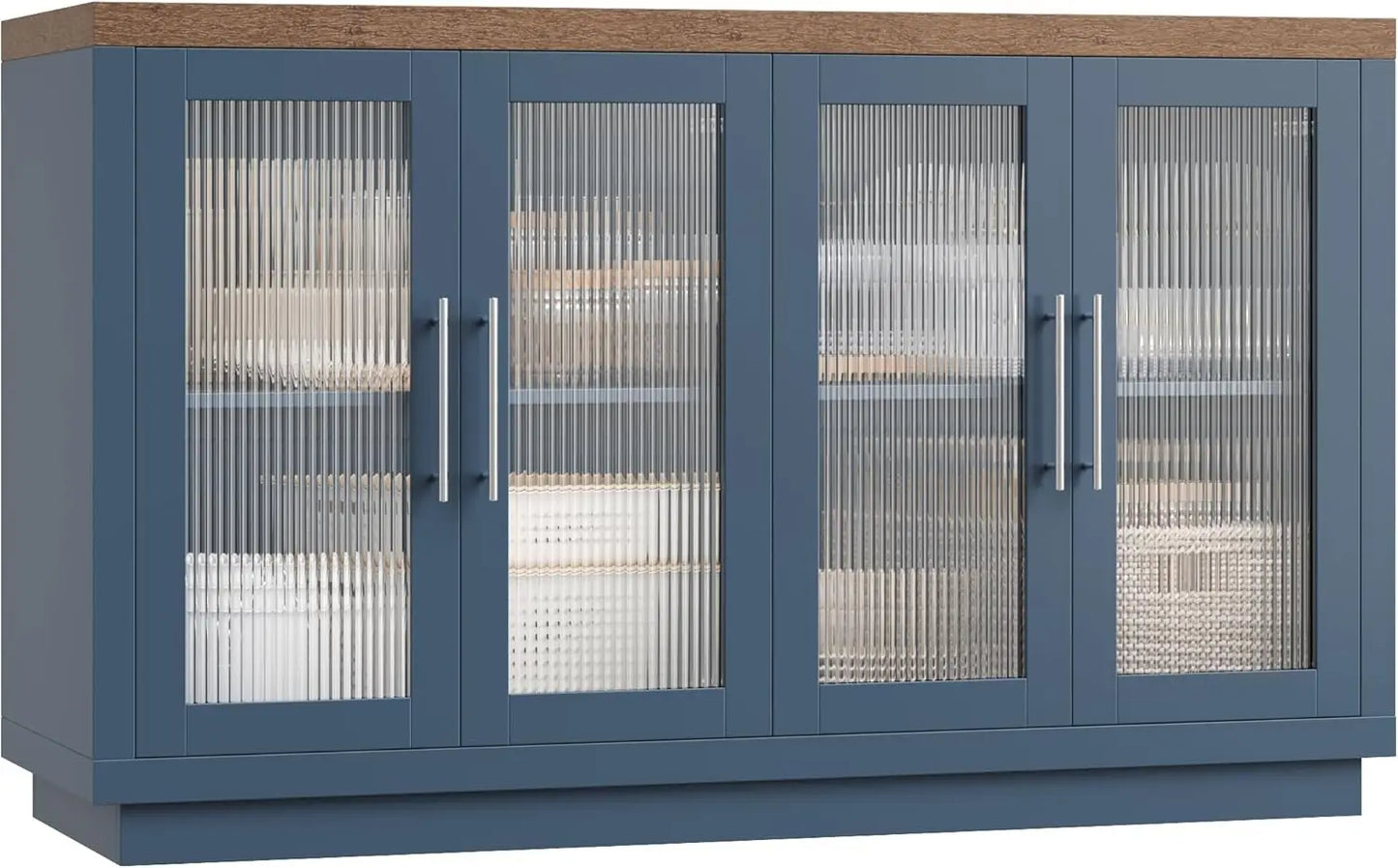 Buffet Cabinet Storage Sideboard 55.1 Inch Modern Kitchen Cabinet