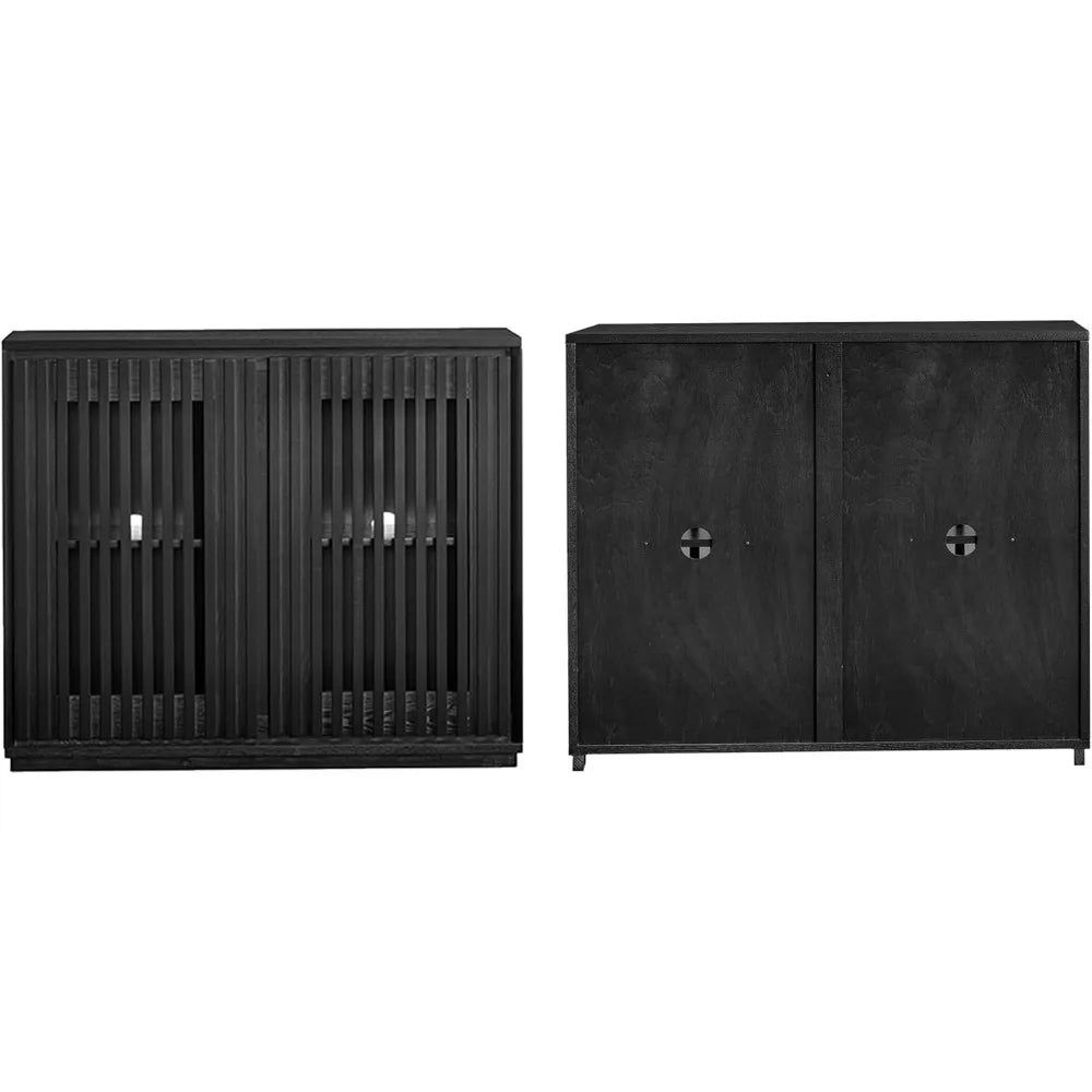 Mid Century Modern Sideboard Buffet Cabinet Narrow Credenza Storage