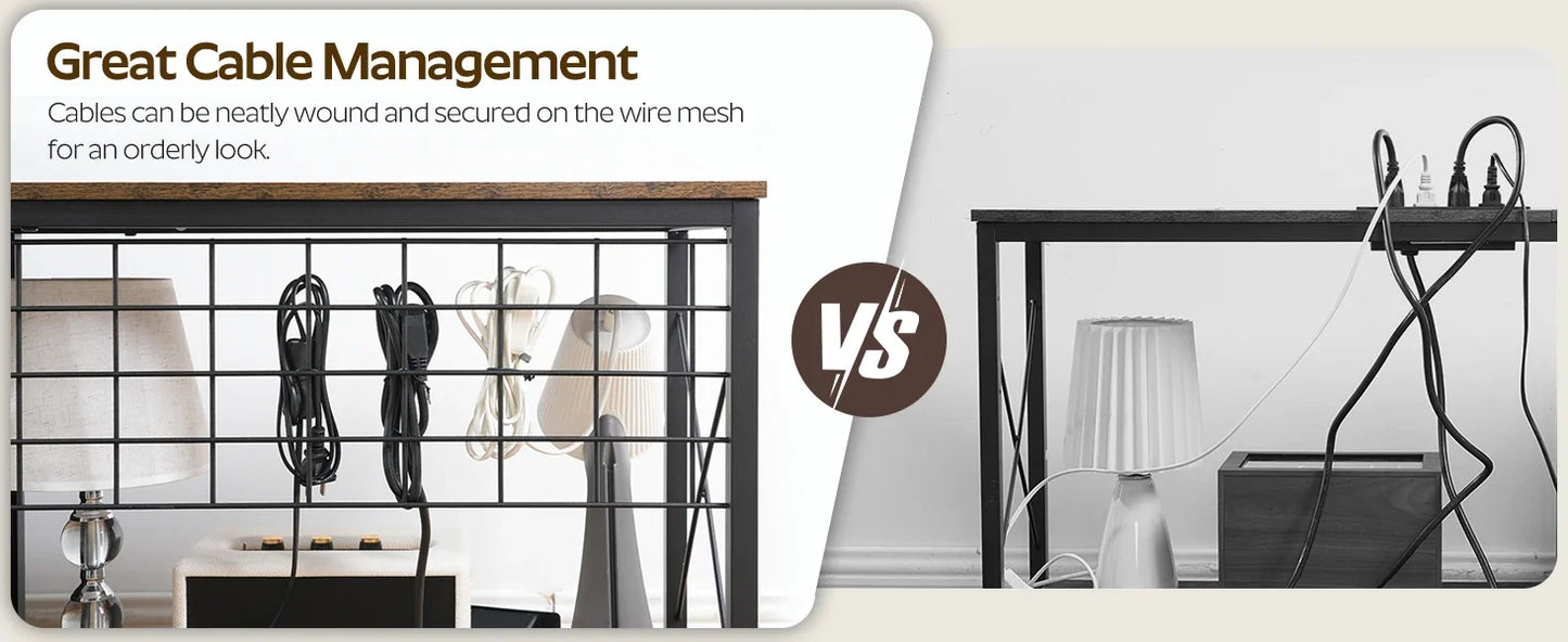 TV Stand with Power Outlet for 75 Inch TVs Entertainment Center