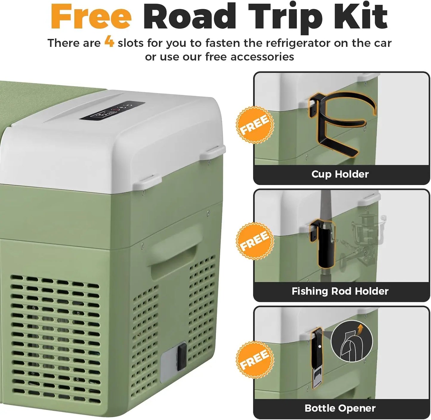 Setpower FC20 Portable 12V Refrigerator Fast Cooling Car Fridge Freezer