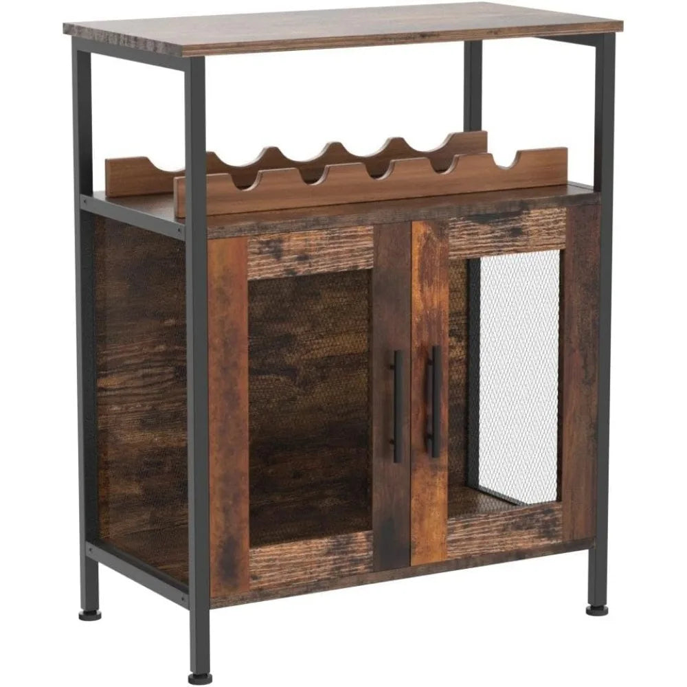Wine Bar Rack Cabinet Detachable Wine Rack Coffee Bar Sideboard