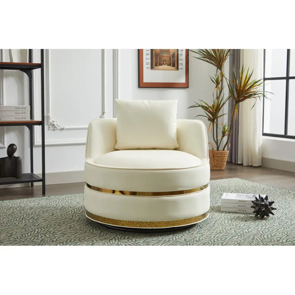 Swivel Chair 360 Degree Armchair Upholstered Accent Chair Living Room