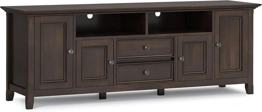 Amherst Solid Wood 72 Inch Transitional TV Media Stand for TVs up to 80 Inch
