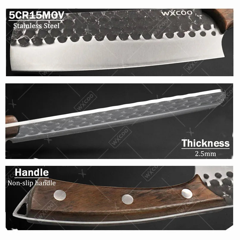 8PC Professional Kitchen Chef Knife Set Stainless Steel Cooking Cutting Tools