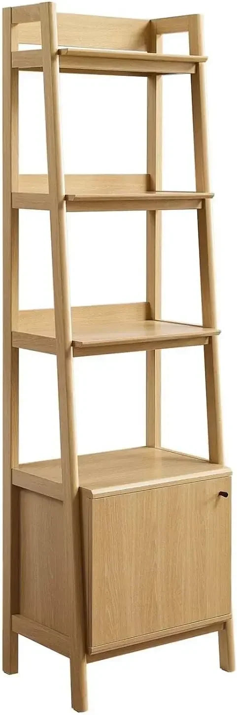 Bixby Home Office Desk Modern Mid Century Bookshelf Storage Display