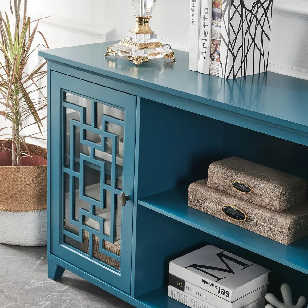 60 Inch Sideboard Buffet Table Storage Cabinet Console Table with Doors