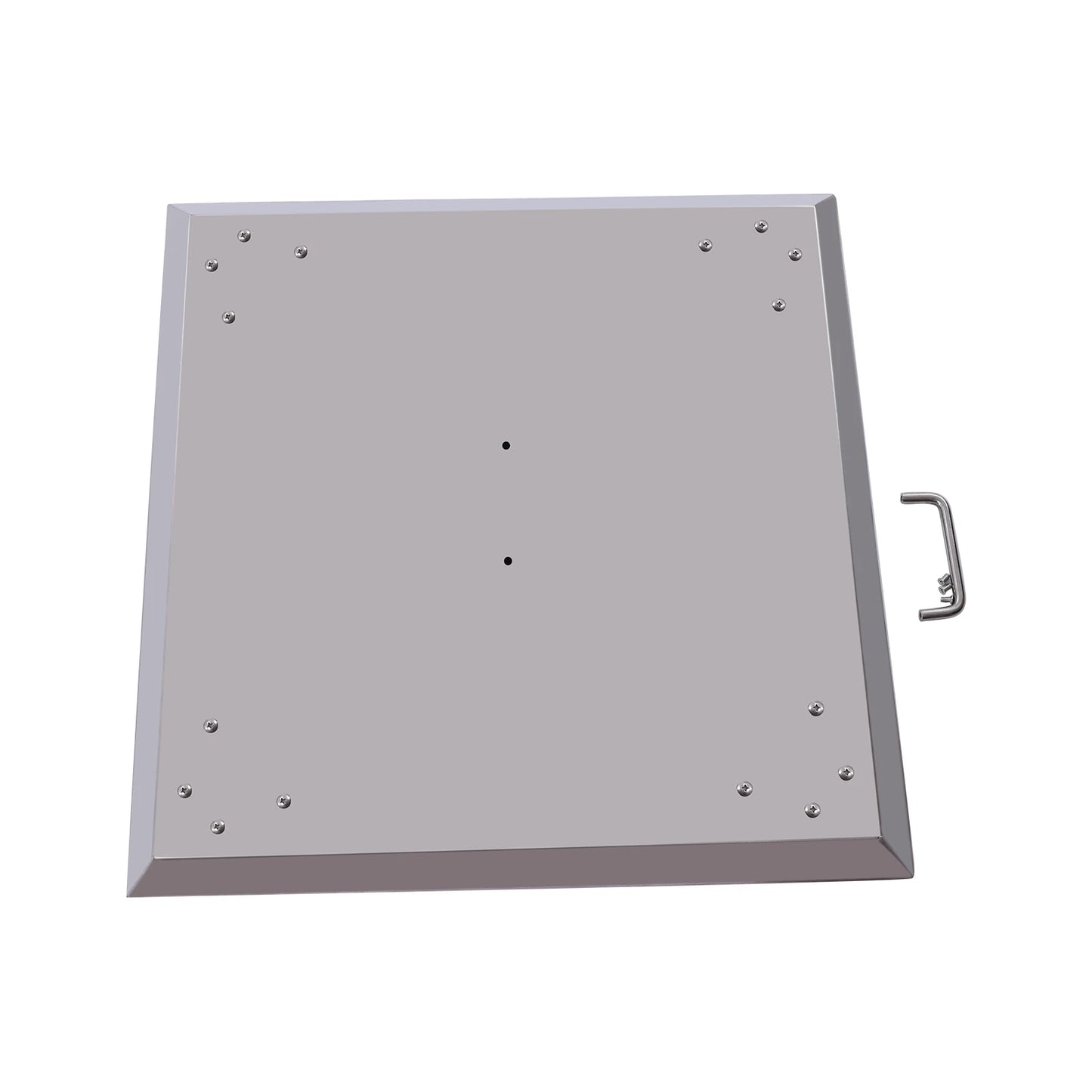 Stainless Steel Fire Pit Heat Deflector Square Lid with Foldable Legs