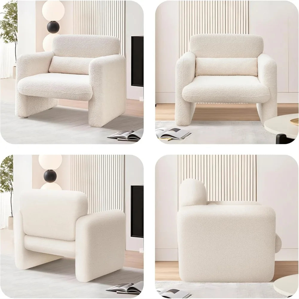 Modern Accent Armchair Comfy Sofa Chair Reading Living Room Bedroom