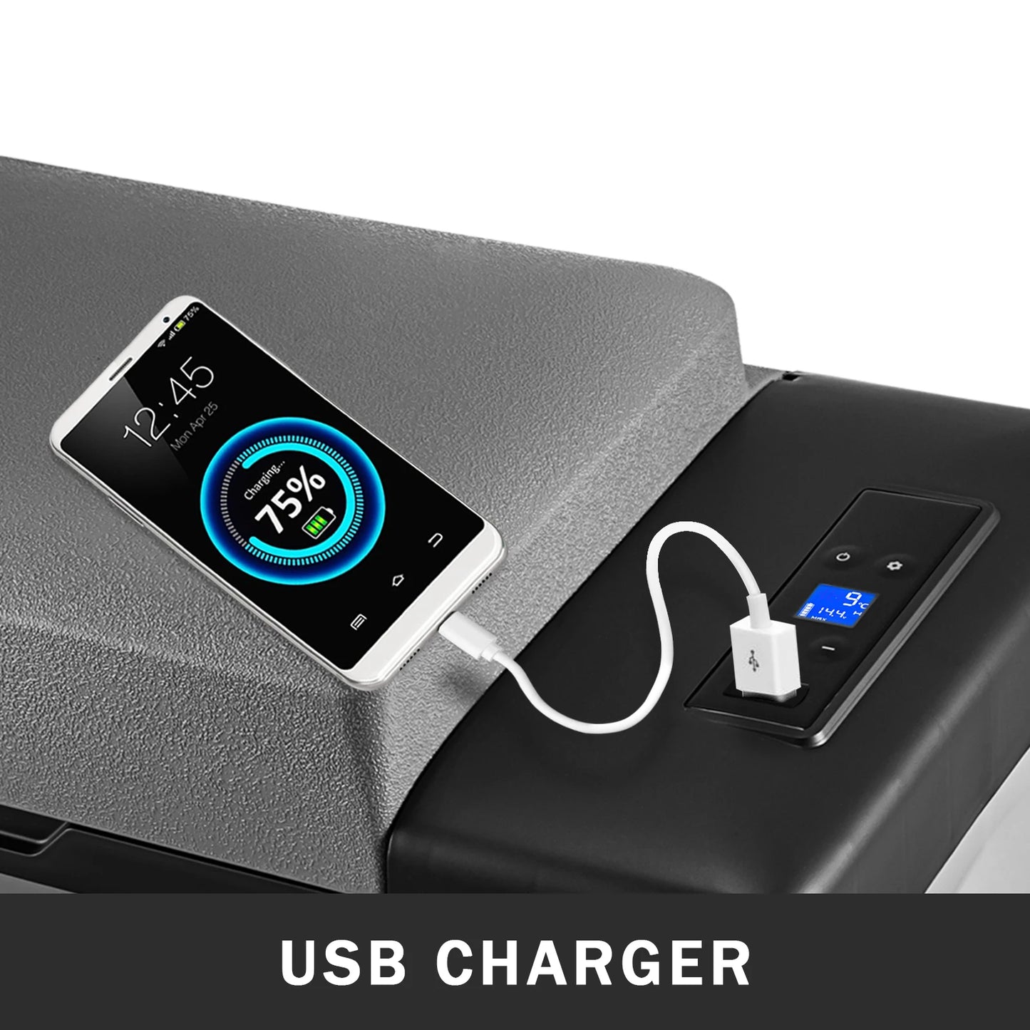 Ljustra 20L Portable Car Refrigerator Electric Cooler 12V 110V AC DC