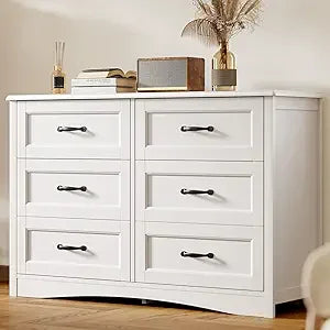 6 Drawer Dresser Chest of Drawers Bedroom Storage Furniture Kids Room